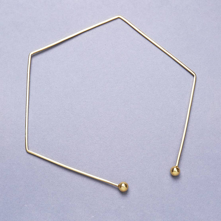 The Portal Choker / Gold - Brass / 5.5 X 5.5 Inches (L X W) / Moq - 4 Pcs