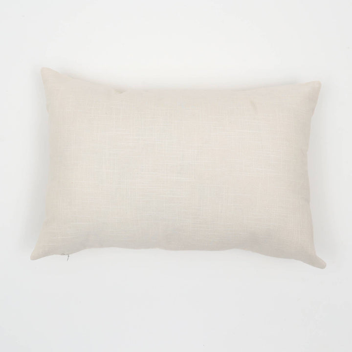 Floral Elegance Embroidered Cushion 16" x 24" – A Timeless Accent with Artistic Flair