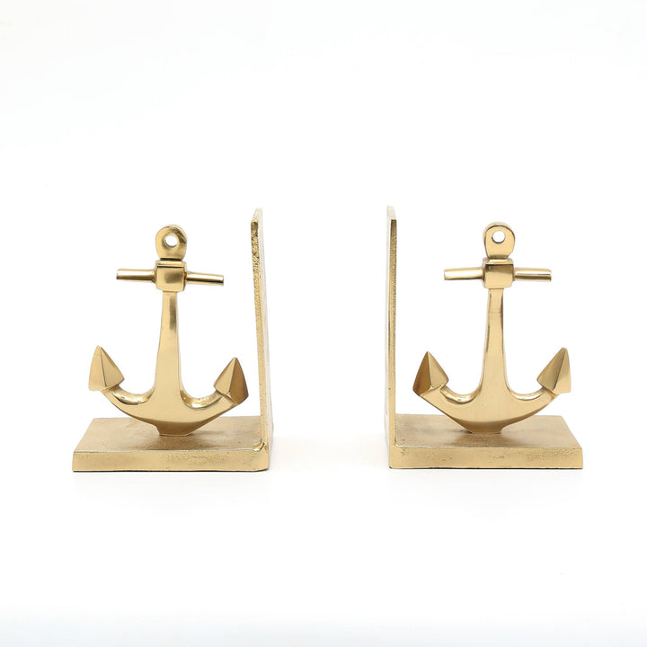 Decorative Aluminum Anchor Bookend - Tabletop (10.5"x3.5"x6.5")
