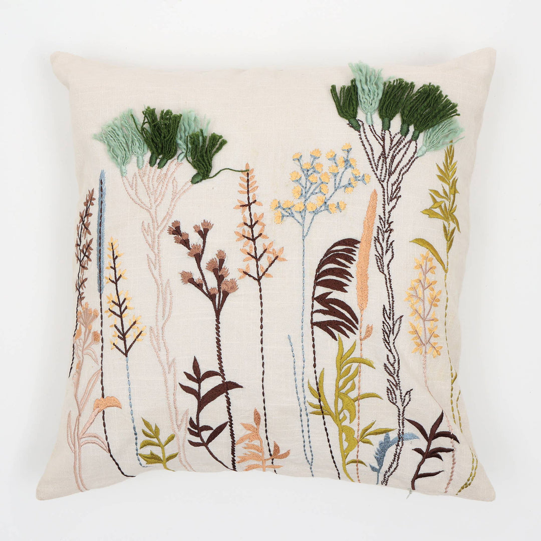 Botanical Bloom Cushion 18" x 18" – Nature Inspired Elegance for Everyday Living