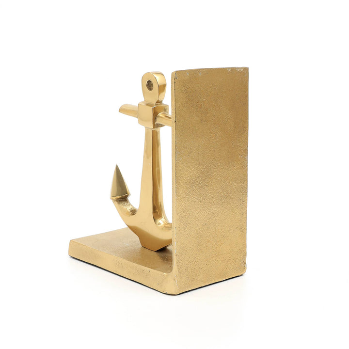 Decorative Aluminum Anchor Bookend - Tabletop (10.5"x3.5"x6.5")