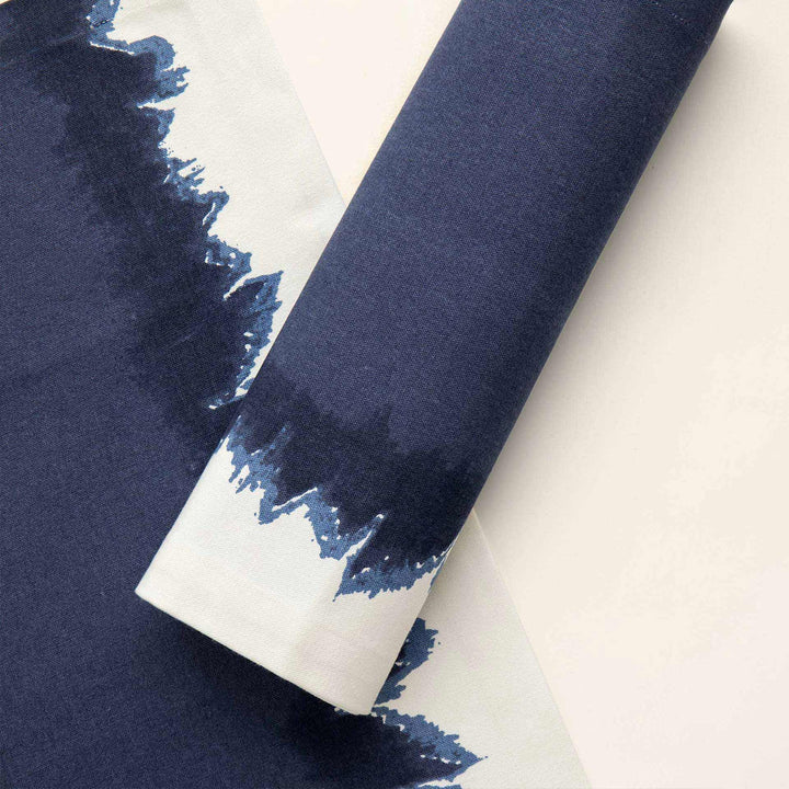 18" x 13" Abstract Blue Cotton Placemat – Stylish Dining Table Mat