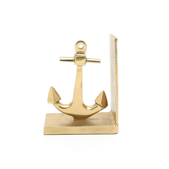 Decorative Aluminum Anchor Bookend - Tabletop (10.5"x3.5"x6.5")