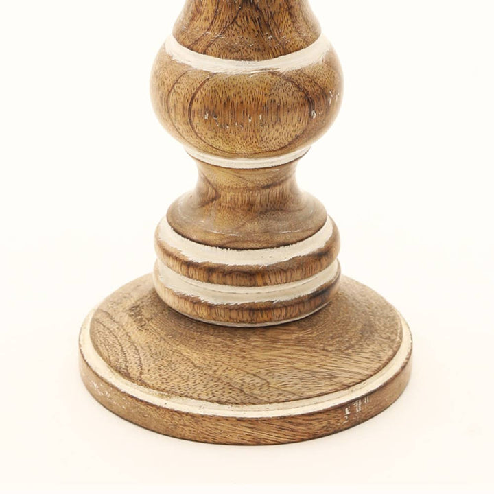 Candle Holder - Mango Wood & Metal