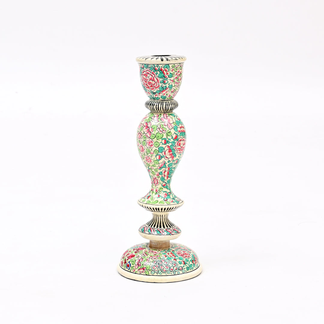 Handcrafted Paper-Mache Candle Stand | Ecofriendly Decorative Holder