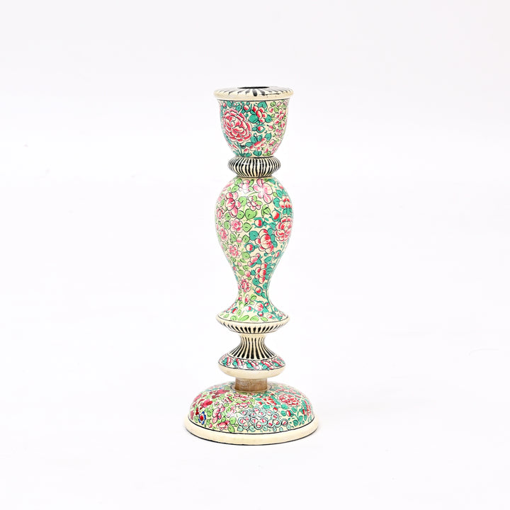 Handcrafted Paper-Mache Candle Stand | Ecofriendly Decorative Holder