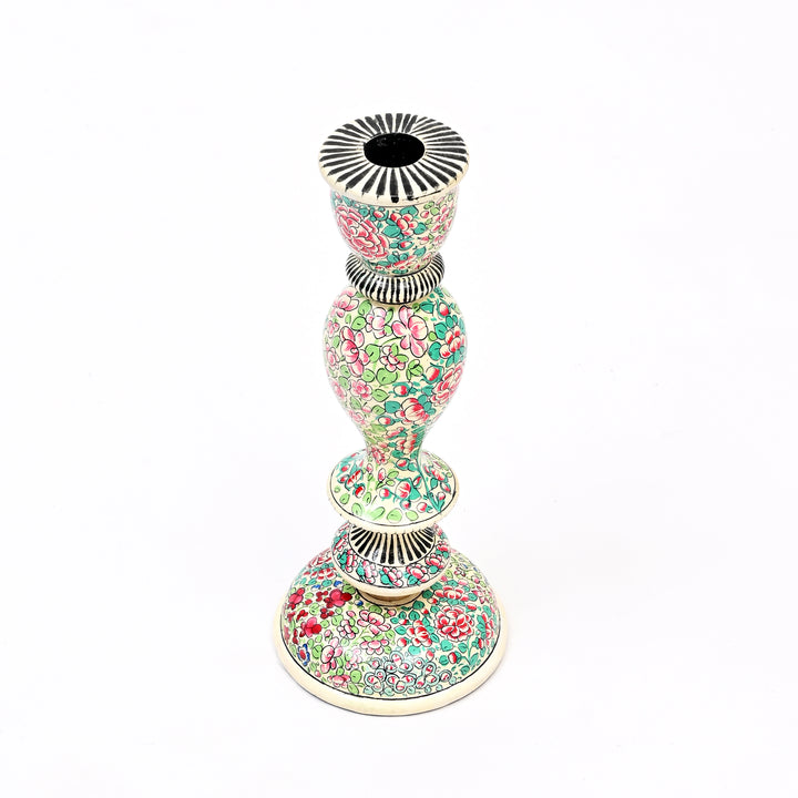 Handcrafted Paper-Mache Candle Stand | Ecofriendly Decorative Holder
