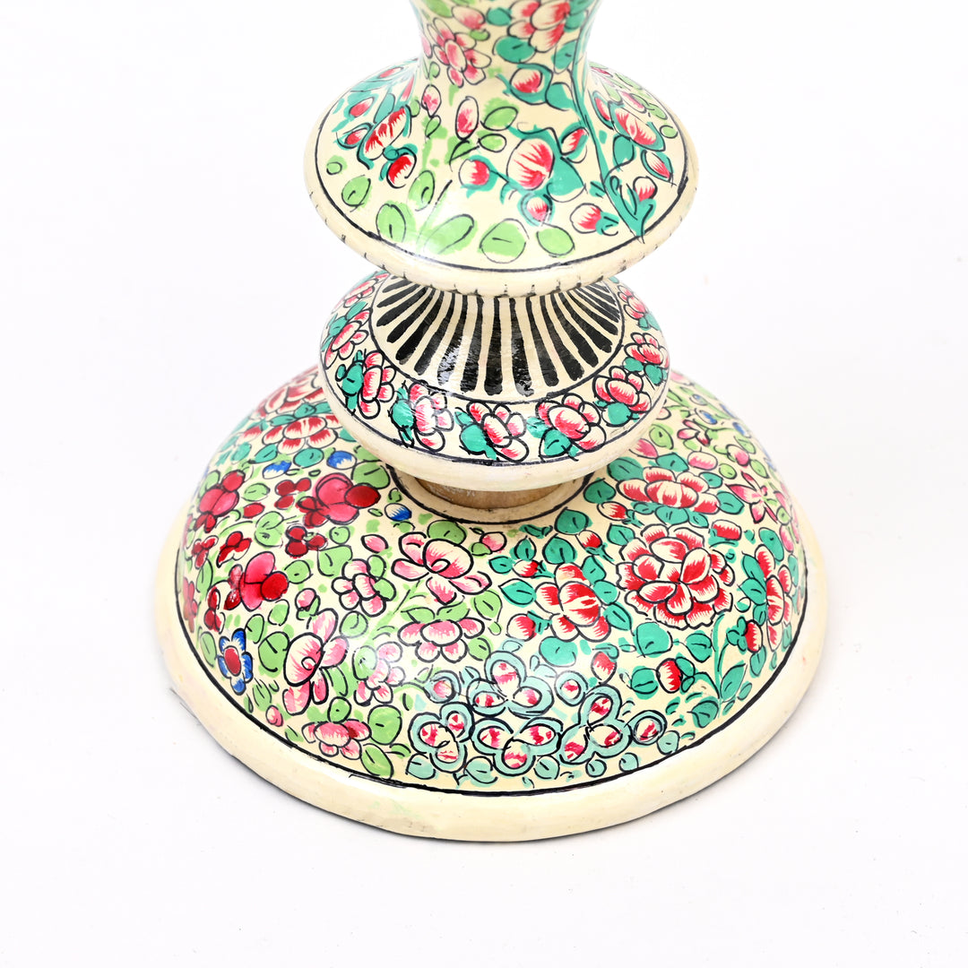 Handcrafted Paper-Mache Candle Stand | Ecofriendly Decorative Holder