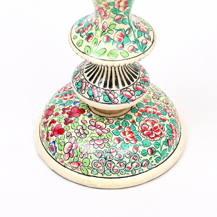 Handcrafted Paper-Mache Candle Stand | Ecofriendly Decorative Holder