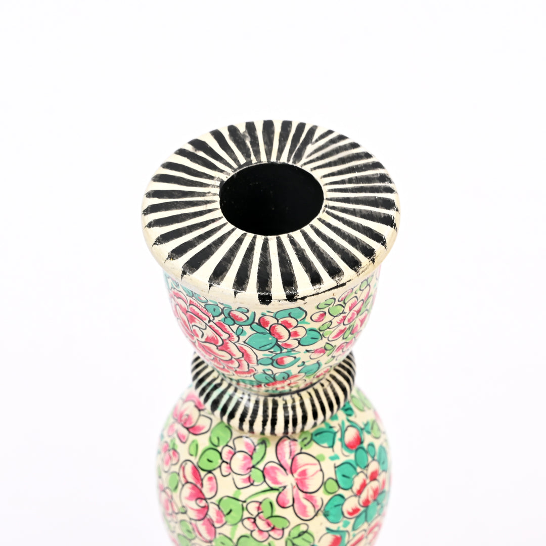 Handcrafted Paper-Mache Candle Stand | Ecofriendly Decorative Holder