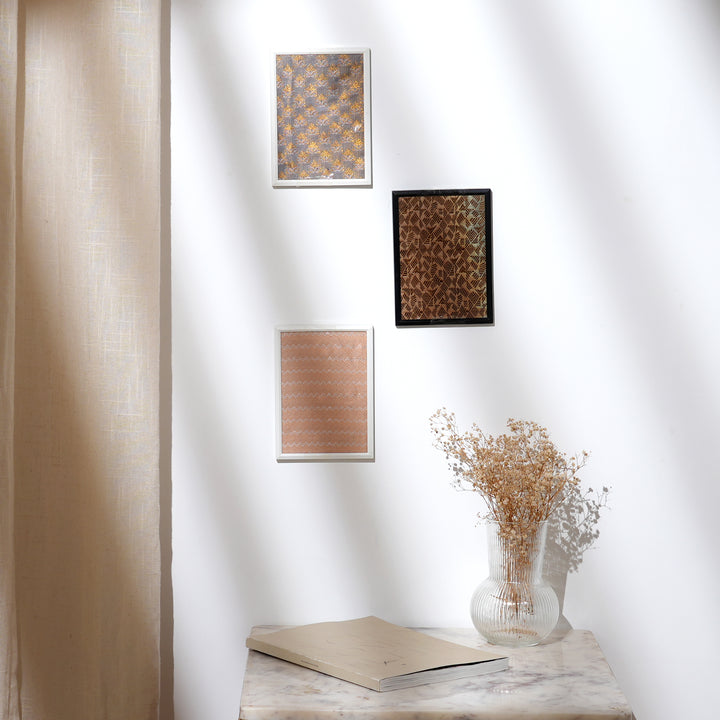 Artisan Handwoven Framed Textile | Timeless Heritage Piece | 7X5"