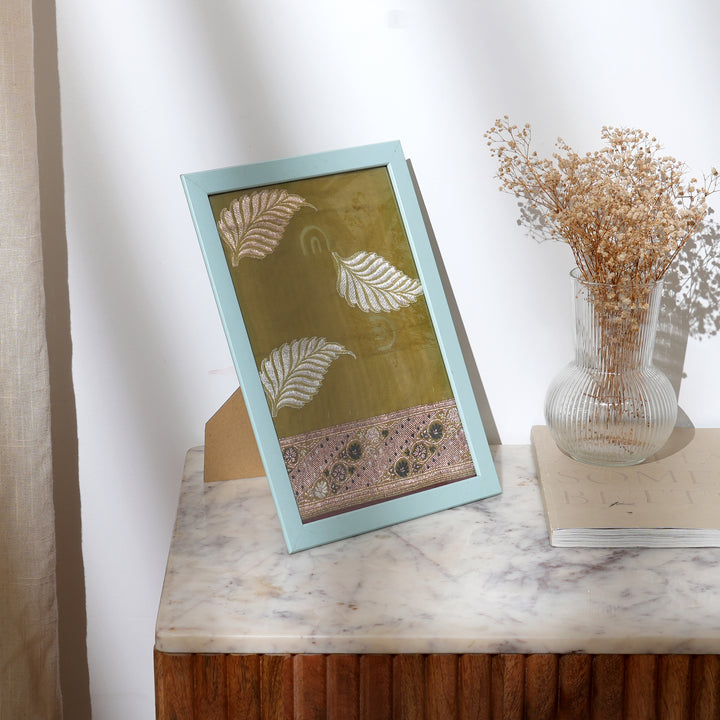 Artisan Handwoven Framed Textile | Timeless Heritage Piece | 7X5"