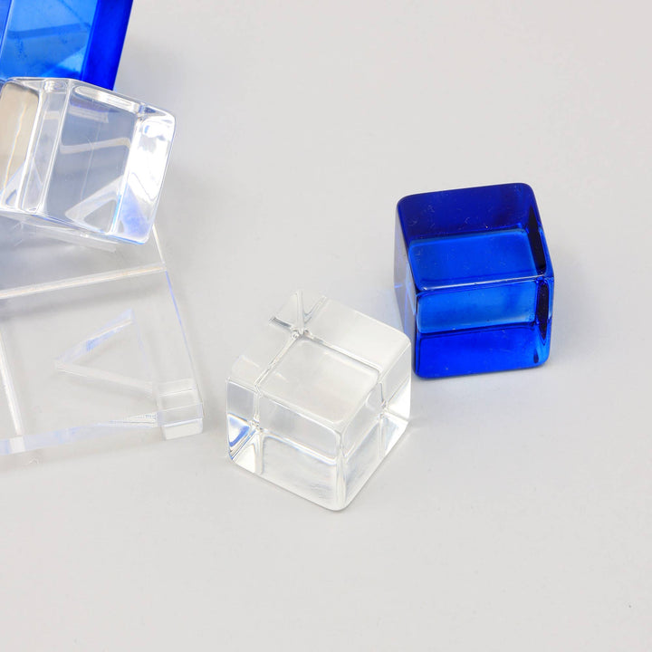 Acrylic Blue & White Tik Tack Toe Game Set