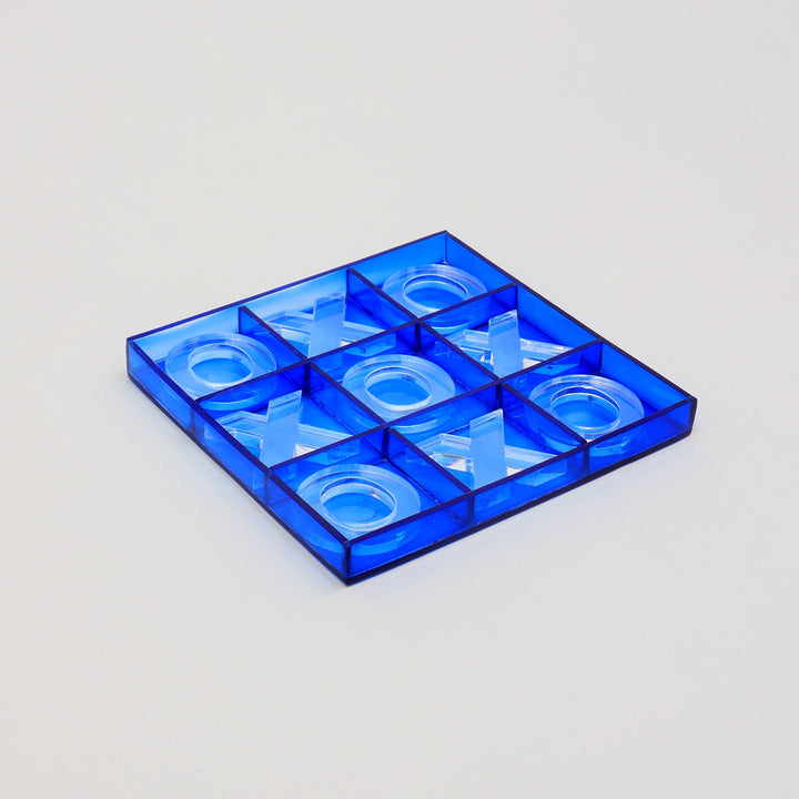 Acrylic Blue Tik Tack Toe Game Set