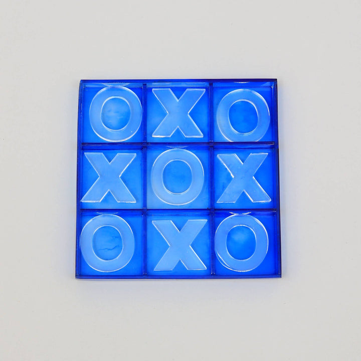 Acrylic Blue Tik Tack Toe Game Set