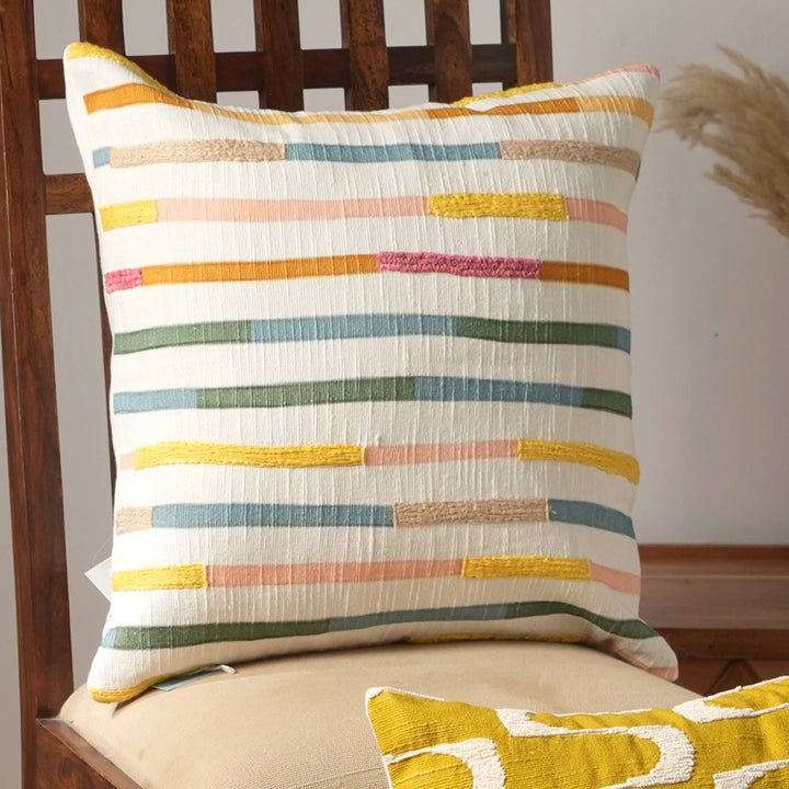 Modlines Printed & Embroidered Pillow 18"X18"(With Filler)