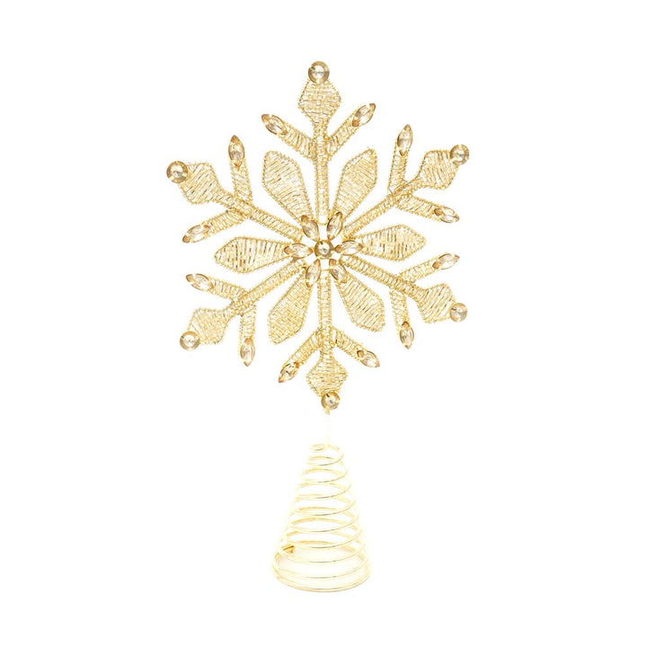 Golden Bead Work Tree Topper