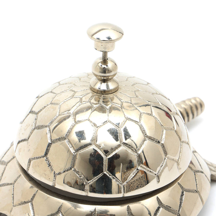 Decorative Aluminum Desk Bell in Turtle Shape - 7.5" Dia