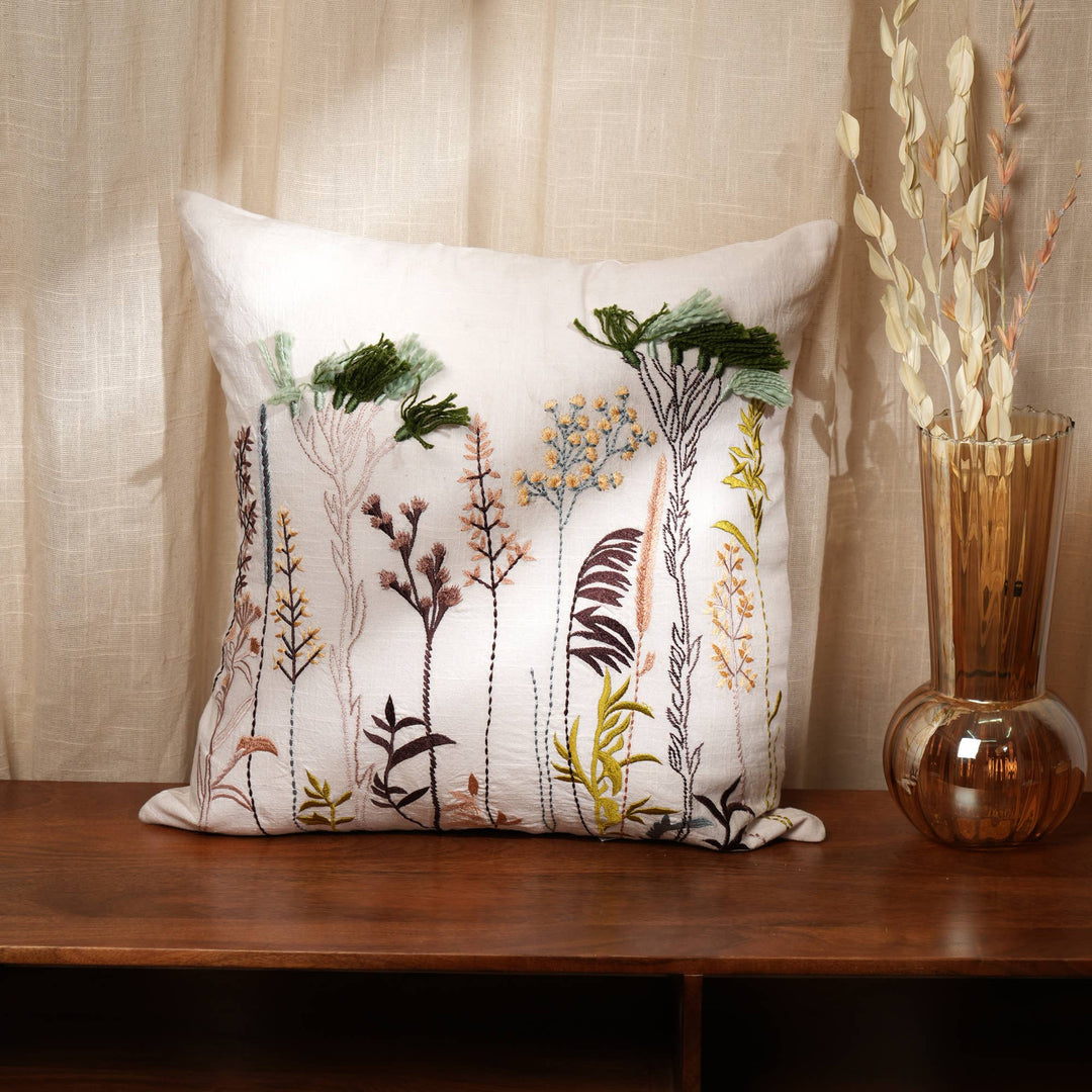 Botanical Bloom Cushion 18" x 18" – Nature Inspired Elegance for Everyday Living