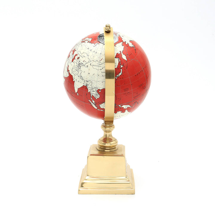 Tabletop Decorative Globe on Aluminum Base - 10.75"(H)