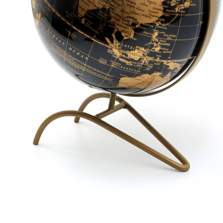 Tabletop Decorative Globe on Metal V Stand-12"(H)