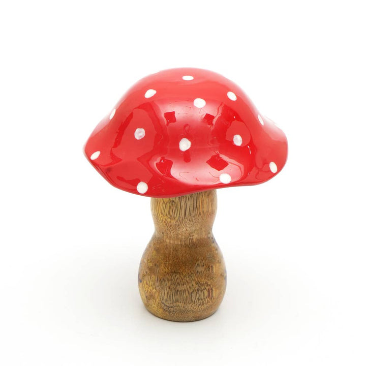 Wooden Table Top Large Mushroom - Set of 2