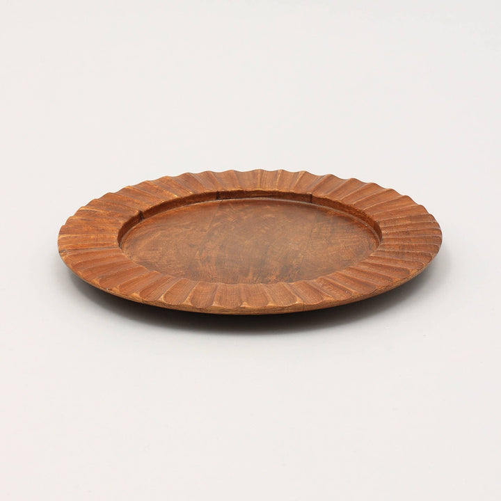 Wood Charger Plate | Handmade 13" Artisan Wooden Tableware | Rustic Dining Accent