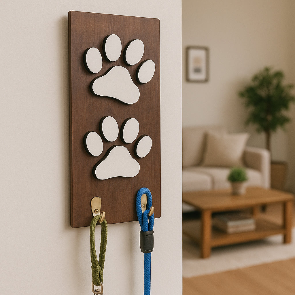 Wood Stacking Holder | Paw Stacking Holder | Handmade Wooden Organizer | Eco Friendly Home & Office Storage