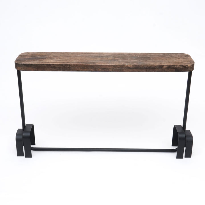 Wood & Iron Console Table