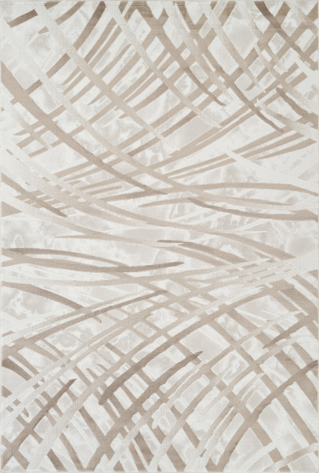 Troy Modern Abstract Area Rug | Soft Polyester Rug | Contemporary Brushstroke Design Indoor Carpet for Living Room, Bedroom & Dining Room