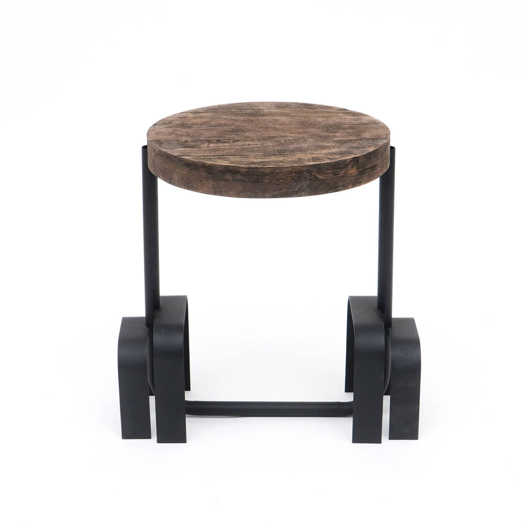 Wood & Iron End table