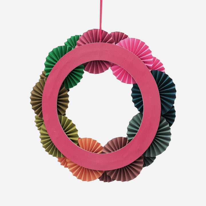 Paper Wreath For Christmas Decoration
