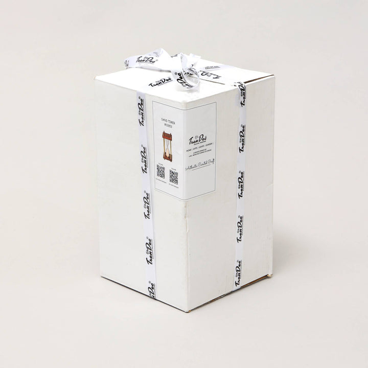 Decorative Aluminum Frame Sand Timer - Hourglass (4"x4"x8")