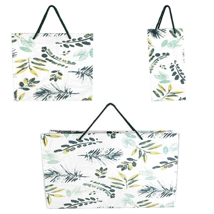 Gift Bags | Refreshing Handmade Paper Bag | Eco Friendly Reusable Gift & Shopping Bags | Set of 5