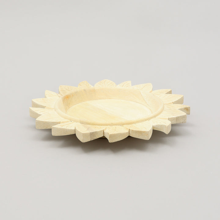 Handcrafted 13" Wood Charger Plate| Wooden Dinning Placemat|Artisan Wood Tableware
