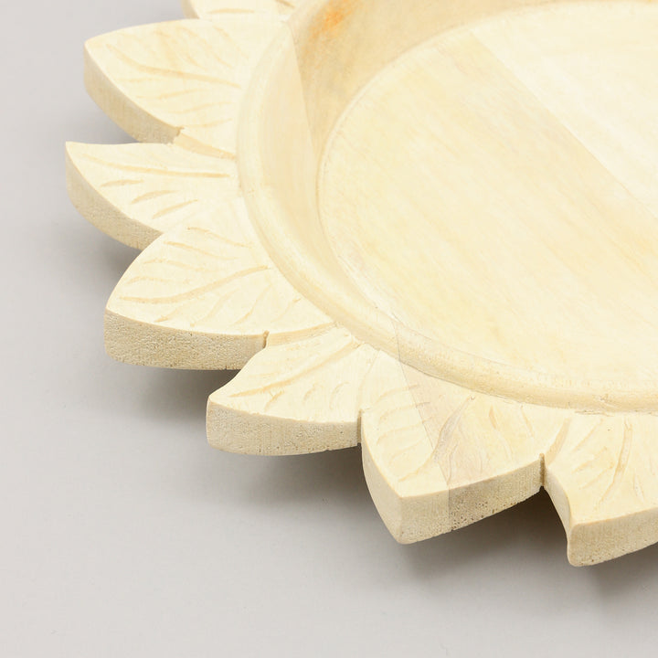 Handcrafted 13" Wood Charger Plate| Wooden Dinning Placemat|Artisan Wood Tableware