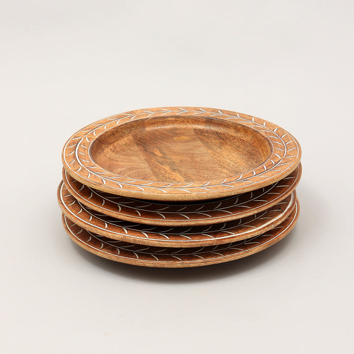 Handcrafted 13" Wooden Charger Plate| Wooden Dinning Placemat|Artisan Wood Tableware