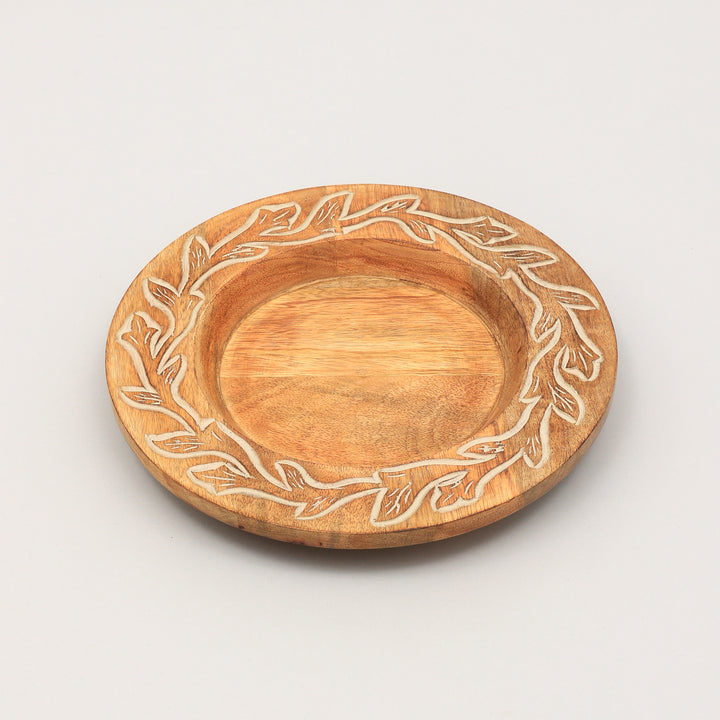 Handmade 13" Wood Charger Plate| Wooden Dinning Placemat|Artisan Wood Tableware