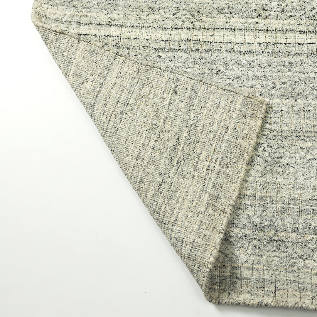 Area Rug | Silver Wool & Bamboo Silk Handloom Rug