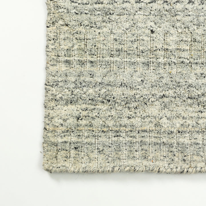 Area Rug | Silver Wool & Bamboo Silk Handloom Rug