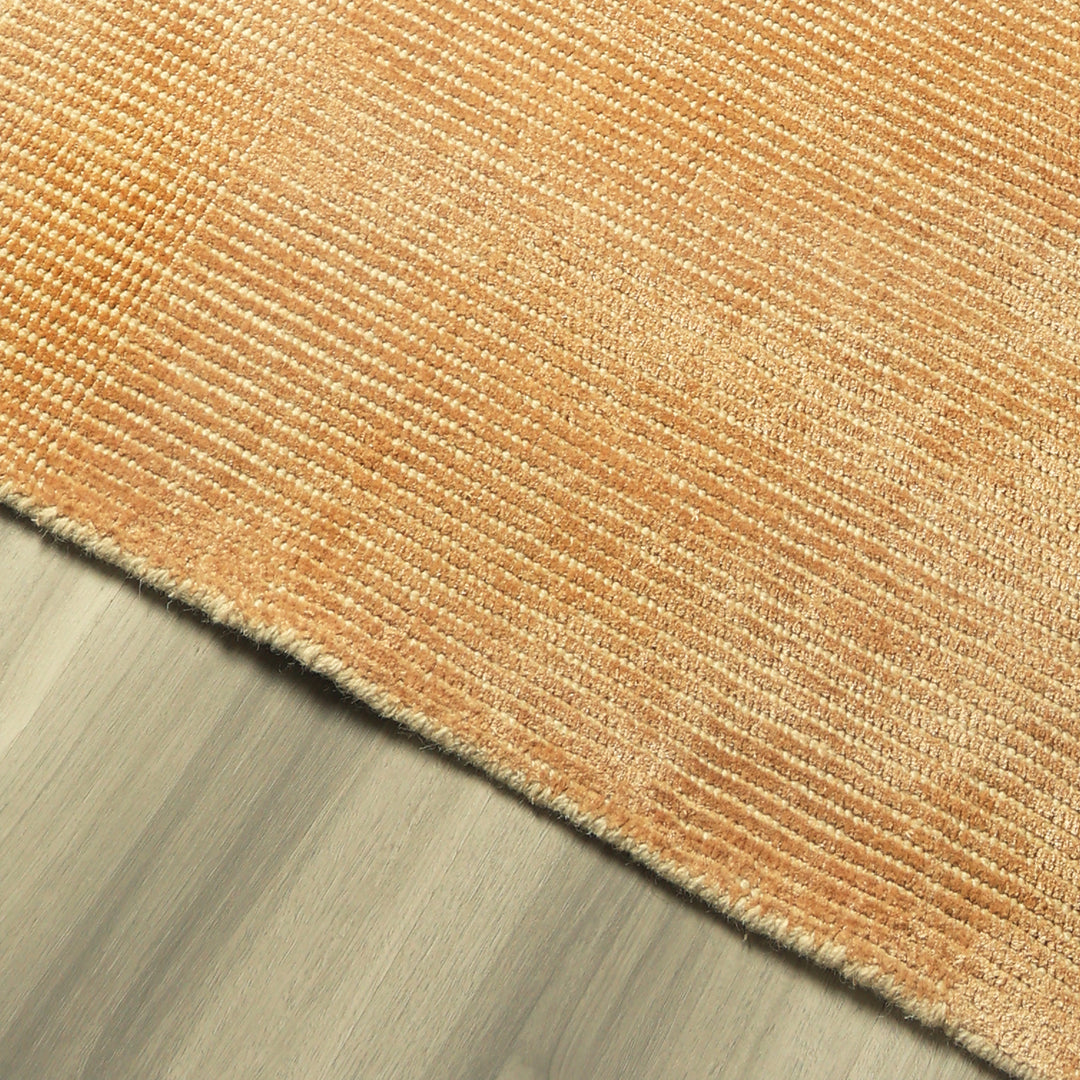 Area Rug | Gold Wool & Bamboo Silk Handloom Rug