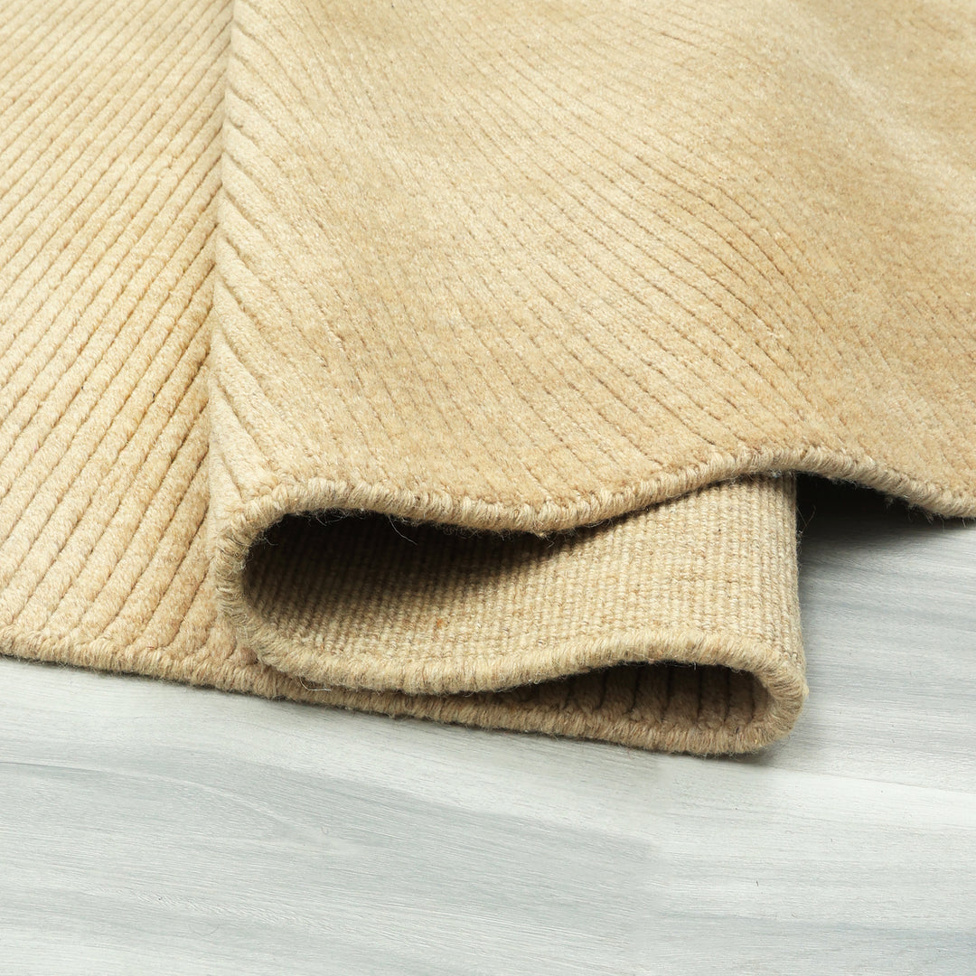 Area Rug | 100% Wool Handloom Rug | Beige