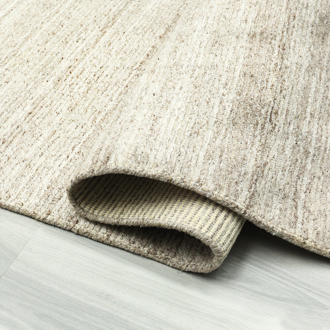 Area Rug | Natural Wool & Bamboo Silk Handloom Rug | 7mm