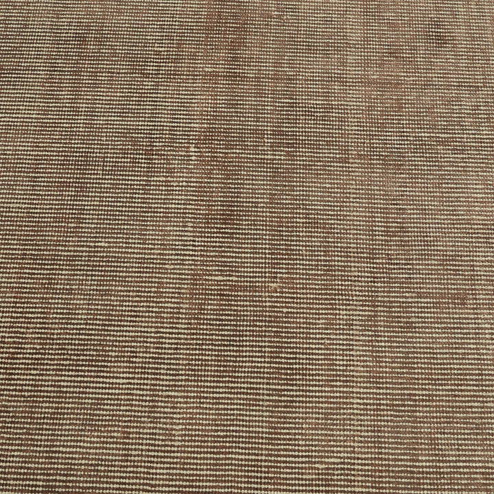 Area Rug | Brown Wool & Bamboo Silk Handloom Rug| Vintage Rug