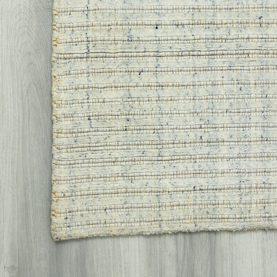 Area Rug | Wool & Bamboo Silk Handloom Rug | Beige