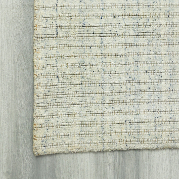 Area Rug | Wool & Bamboo Silk Handloom Rug | Beige