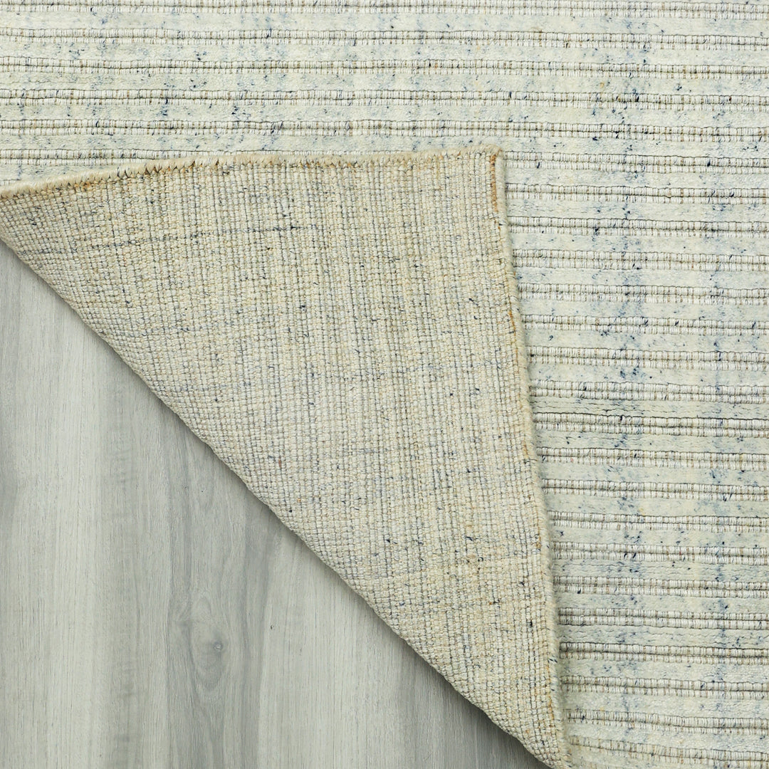 Area Rug | Wool & Bamboo Silk Handloom Rug | Beige