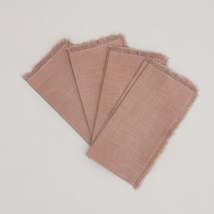 Premium Cotton Napkins Set of 4 - 20"x20", Classic Hemstitch Dinner Napkins