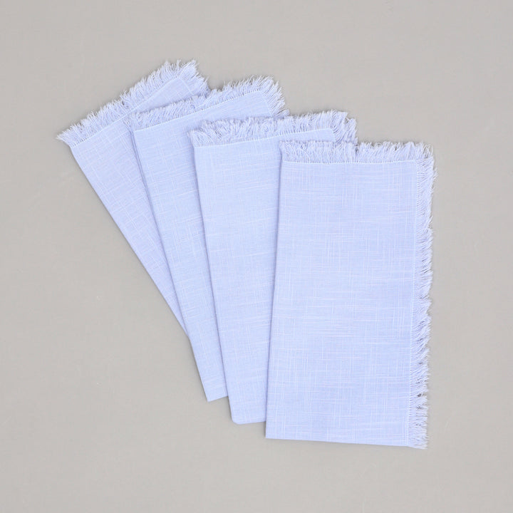 Premium Cotton Napkins Set of 4 - 20"x20", Classic Hemstitch Dinner Napkins