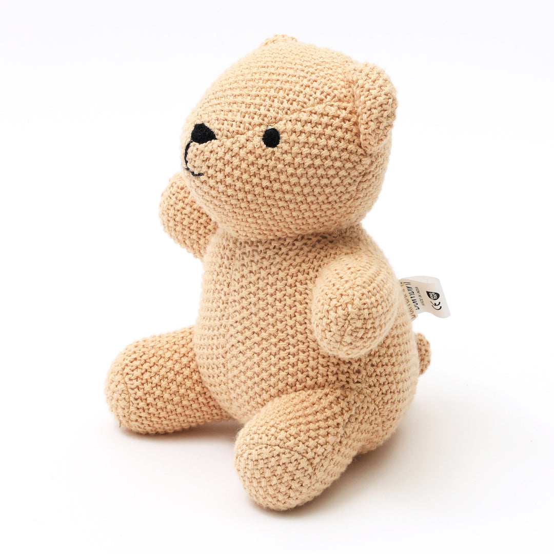 Cotton Knitted Stuffed Baby Toy-Bubu (Beige)